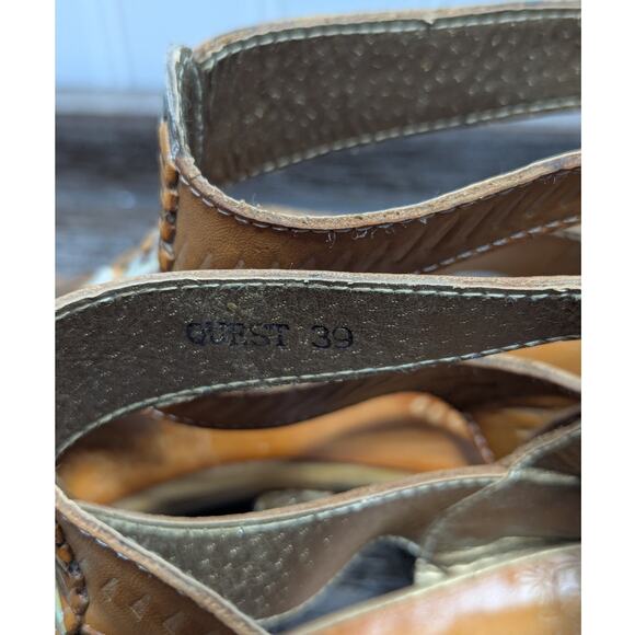 Spring Step Women's Quest Tan Multicolor Leather Heeled Size 39 - Picture 7 of 8